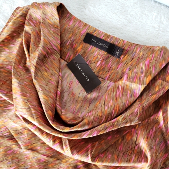 NWT The Limited Cowl Drape Neck Shell, Size Small / Extra Small - Picture 3 of 9